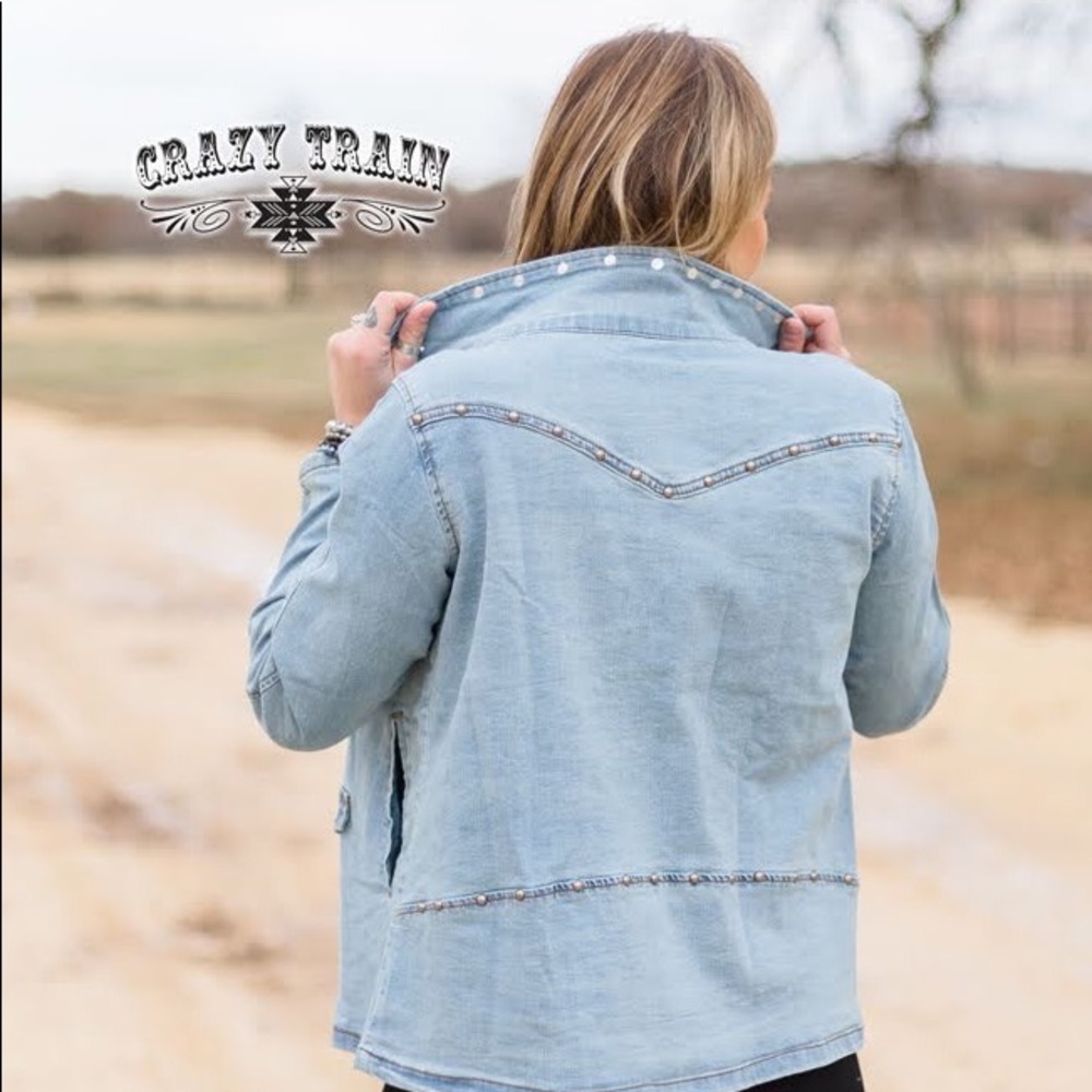 Crazy Train denim jacket
